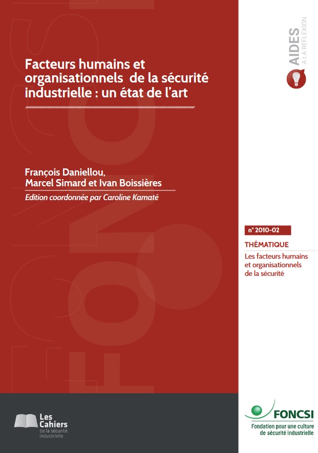 Publication : Les facteurs humains et organisationnels de la sécurité industrielle : un état de l’art