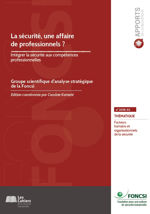 cahier La sécurité, une affaire de professionnels ? 