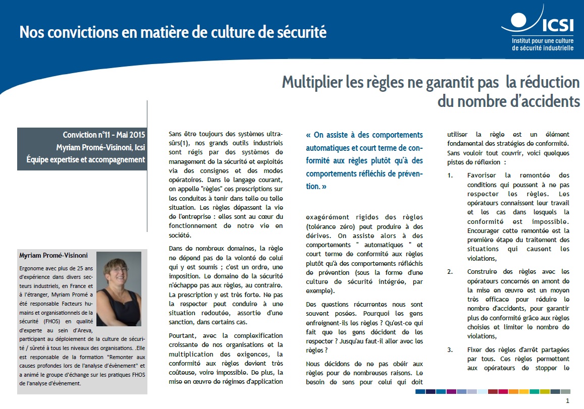 Multiplier les règles ne garantit pas la réduction du nombre d’accidents