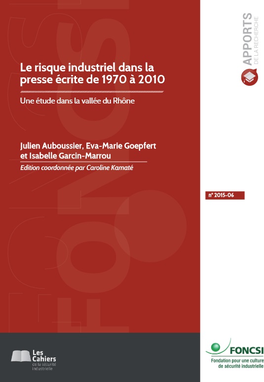 Le risque industriel dans la presse écrite de 1970 à 2010