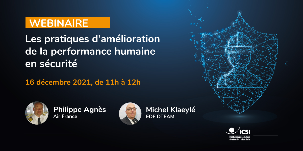 Webinaire - Les pratiques d’amélioration de la performance humaine en sécurité