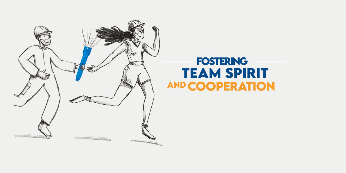 Fostering team spirit and cooperation
