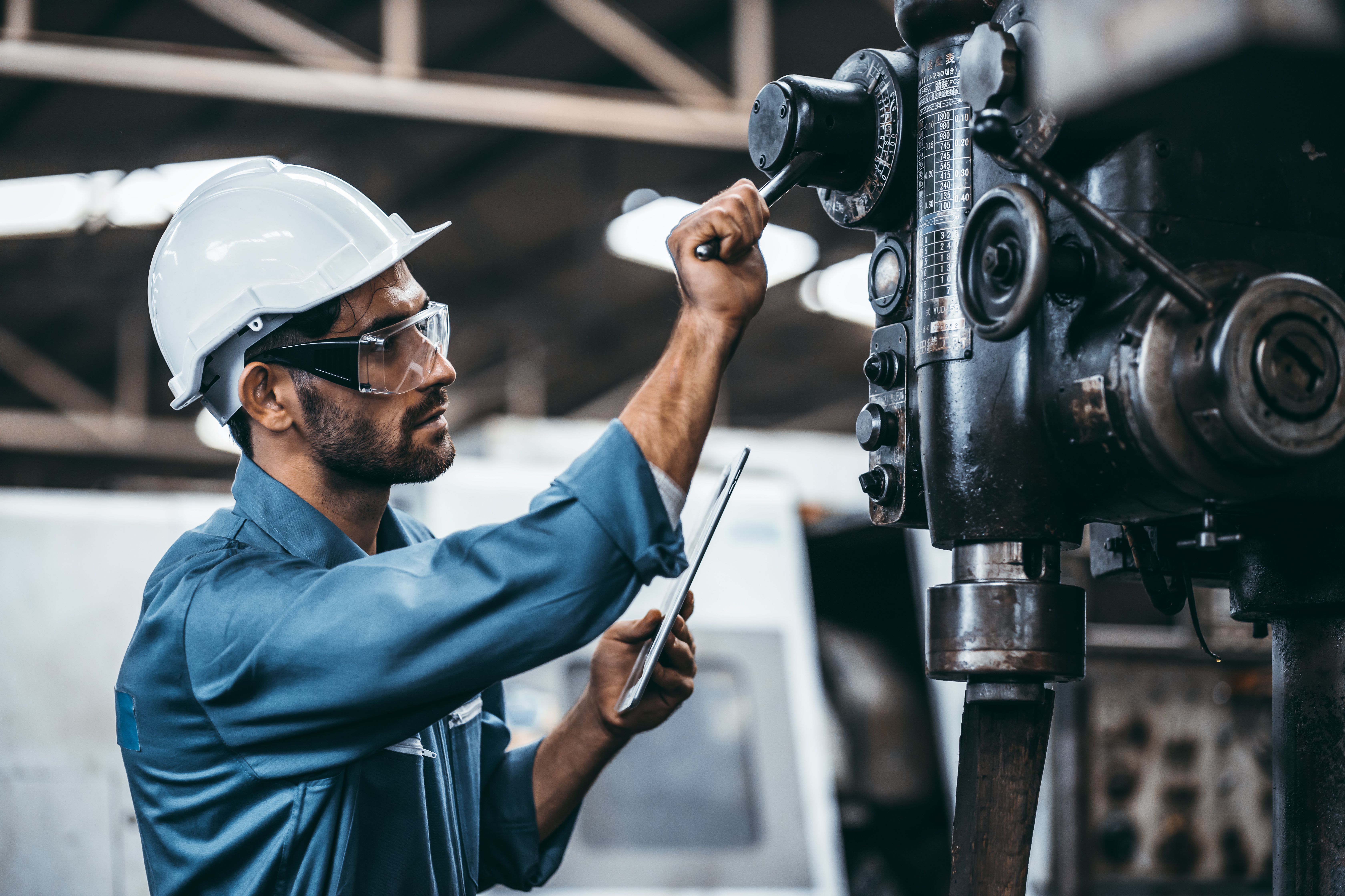 opérateur au travail